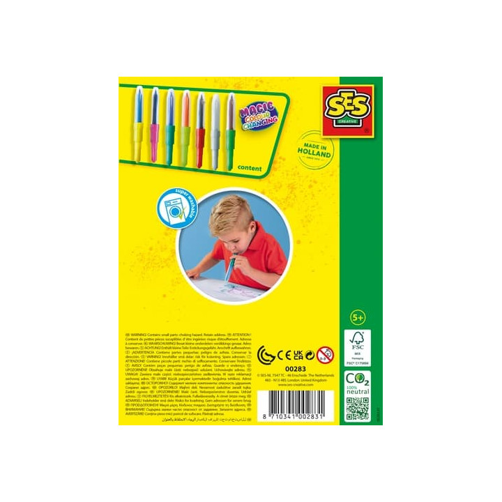 Foukací fixy - měnící se barvy