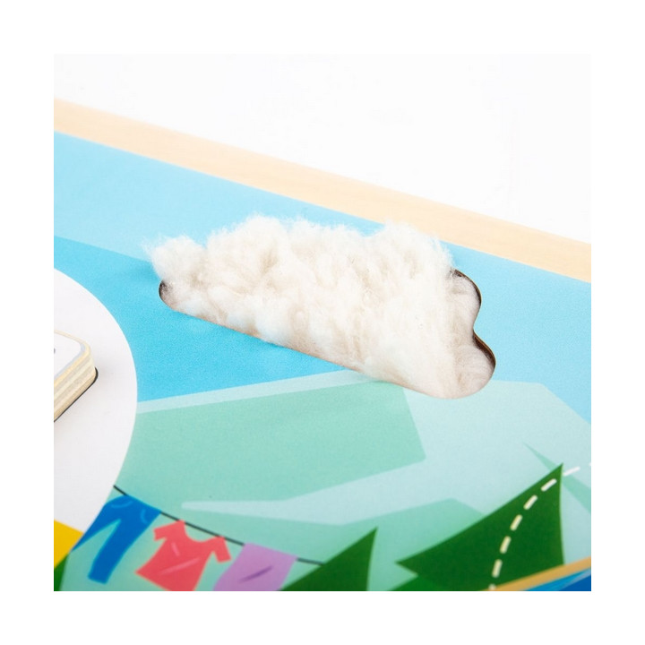 Bigjigs Toys Senzorické puzzle kempování v přírodě
