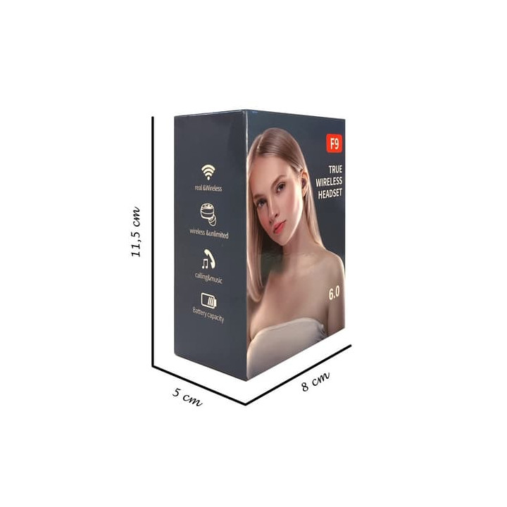 Bluetooth sluchátka s mikrofonem černé