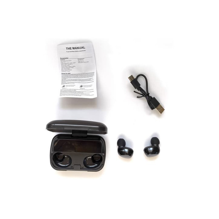 Bluetooth sluchátka s mikrofonem černé
