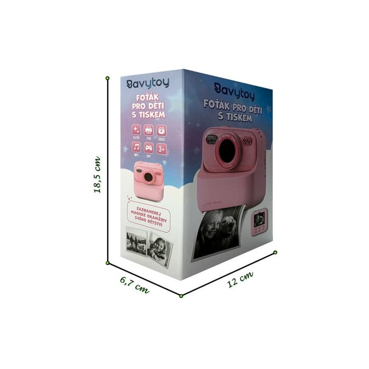 Černý foťák s termotiskem + 32GB karta zdarma