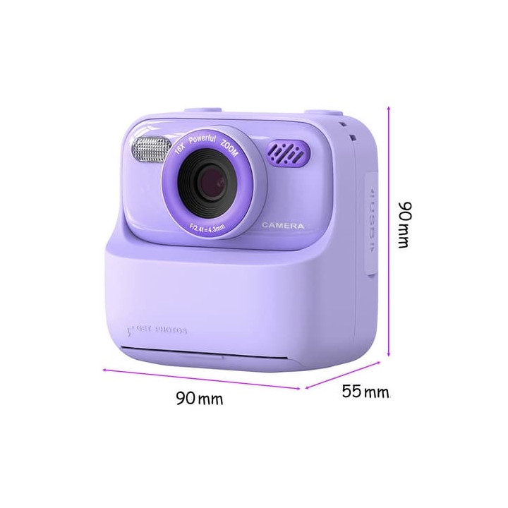 Fialový foťák s termotiskem + 32GB karta zdarma