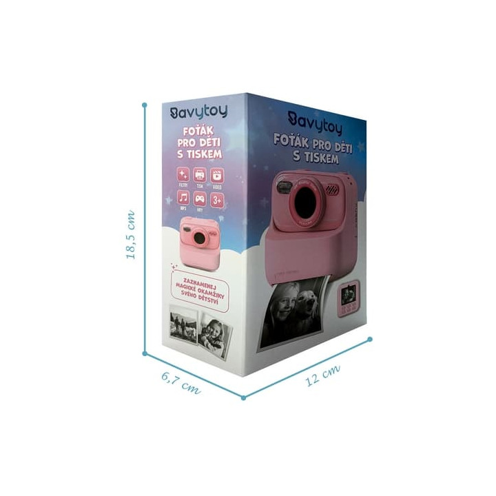 Modrý foťák s termotiskem + 32GB karta zdarma