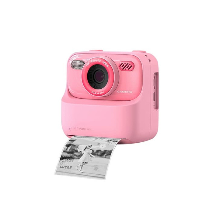 Růžový foťák s termotiskem + 32GB karta zdarma