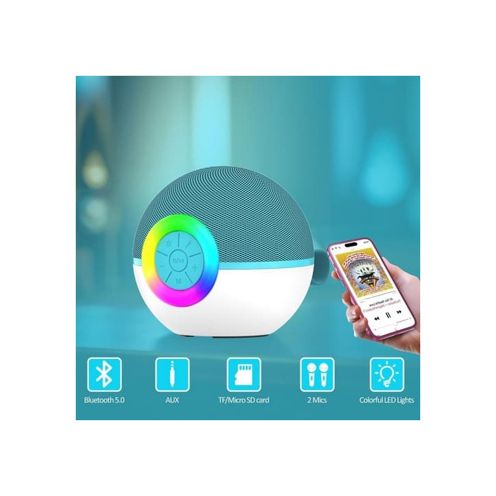 Bavytoy Bluetooth karaoke reproduktor se 2 mikrofony