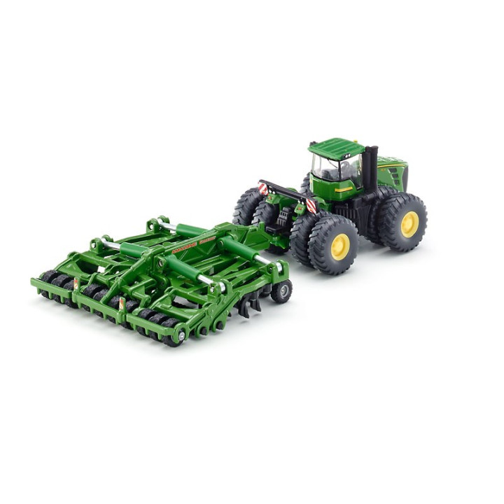 SIKU Farmer 1856 - Traktor John Deere 9630 s bránami Amazone Centaur 1:87