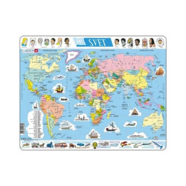 Puzzle Edu politická mapa světa 107 dílků
