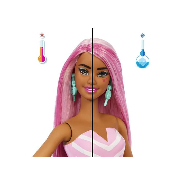 Barbie POP Reveal Barbie odměny – růžová
