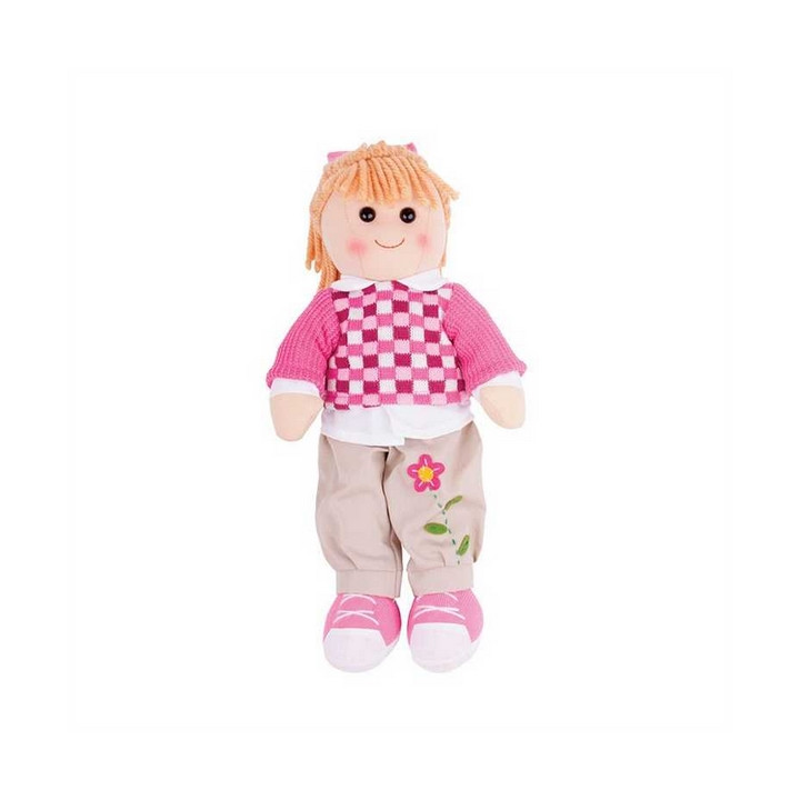 Bigjigs Toys Látková panenka Melanie 38 cm