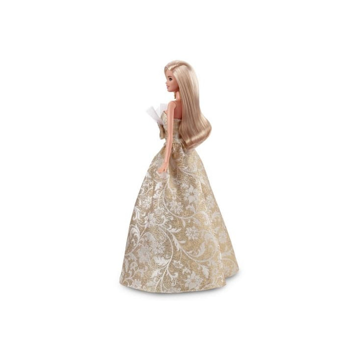 Barbie vánoční panenka blondýnka 2025