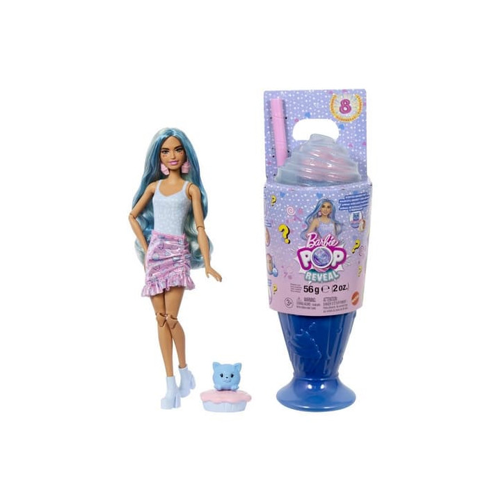 Barbie POP Reveal Barbie odměny – modrá