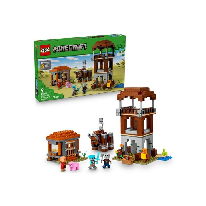 Lego Minecraft 21278 Základna plenitelů a Ničitel
