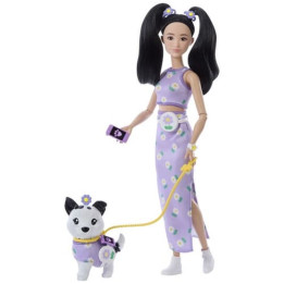 Barbie panenka styl pro dva - KVĚTINY