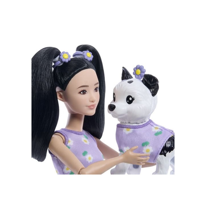 Barbie panenka styl pro dva - KVĚTINY