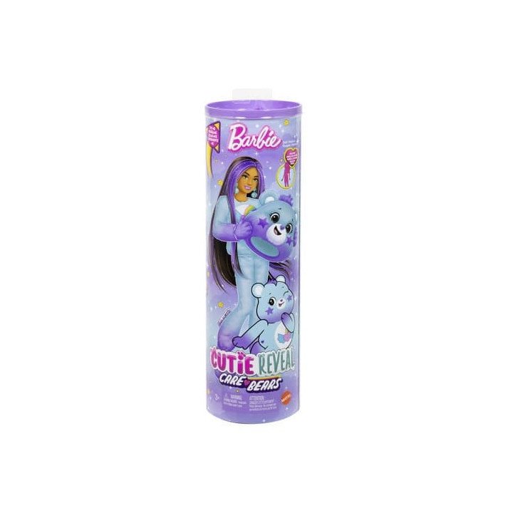 BARBIE CUTIE REVEAL BARBIE A STAROSTLIVÍ MEDVÍDCI SÉRIE 2 - FIALOVÁ