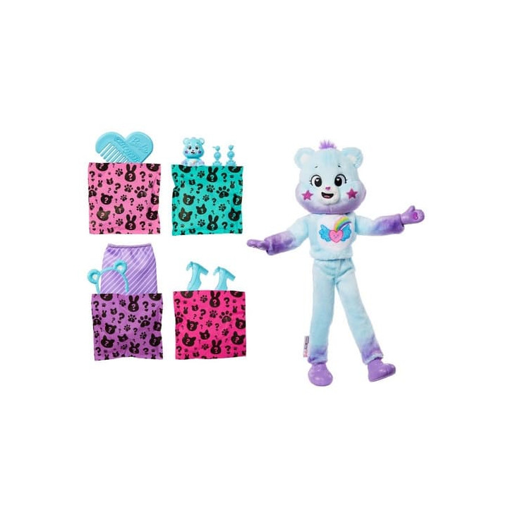 BARBIE CUTIE REVEAL BARBIE A STAROSTLIVÍ MEDVÍDCI SÉRIE 2 - FIALOVÁ