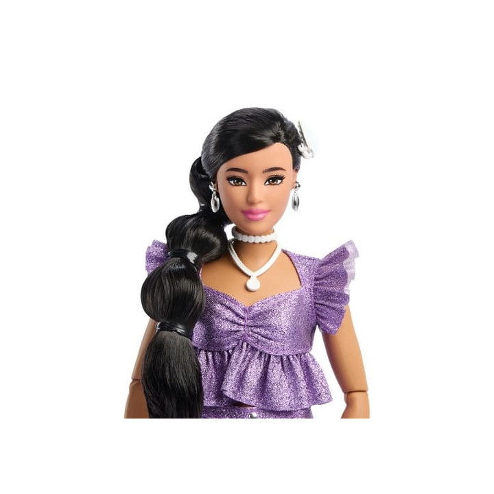 BARBIE DELUXE MODELKA - FIALOVÉ KRAŤASY