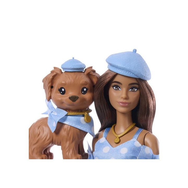 Barbie panenka styl pro dva - puntíky