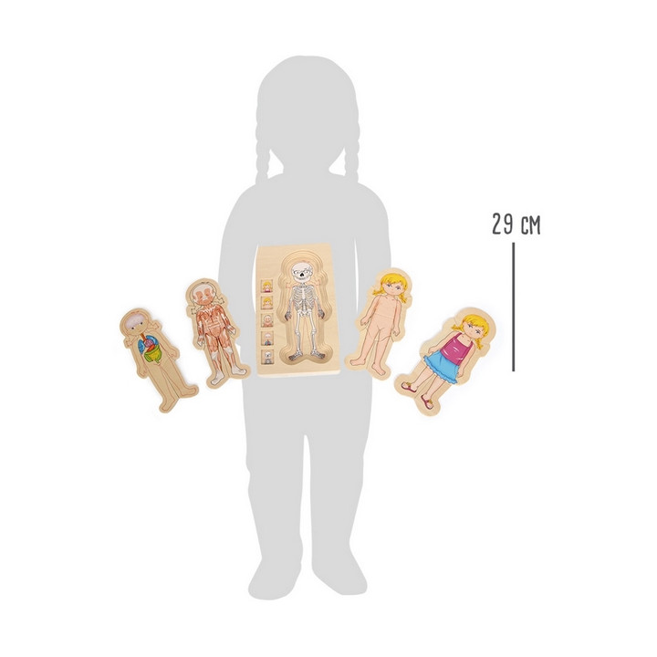 Small Foot Dřevěné puzzle anatomie