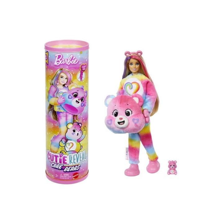 BARBIE CUTIE REVEAL BARBIE A STAROSTLIVÍ MEDVÍDCI SÉRIE 2 - RŮŽOVÁ