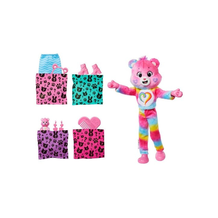 BARBIE CUTIE REVEAL BARBIE A STAROSTLIVÍ MEDVÍDCI SÉRIE 2 - RŮŽOVÁ