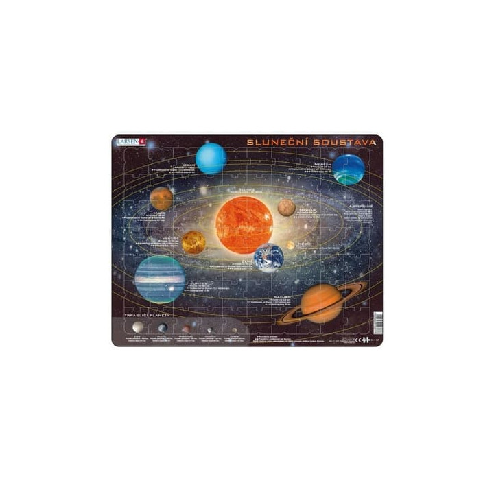 Puzzle Sluneční soustava 70 dílků
