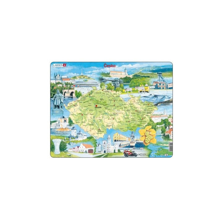Česká republika památky - Vzdělávací puzzle
