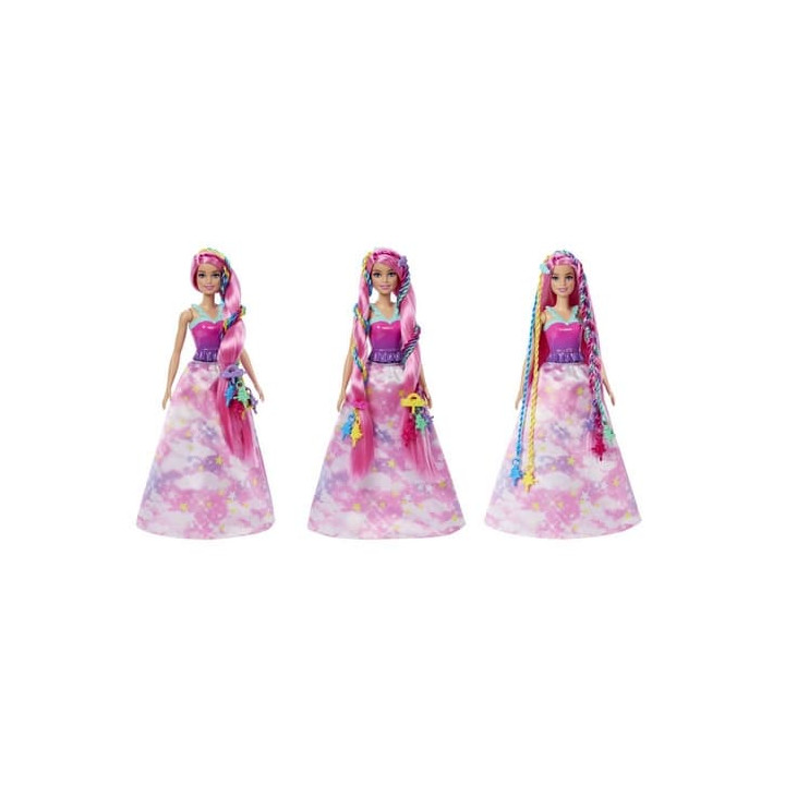 Barbie princezna zaplétání vlasů