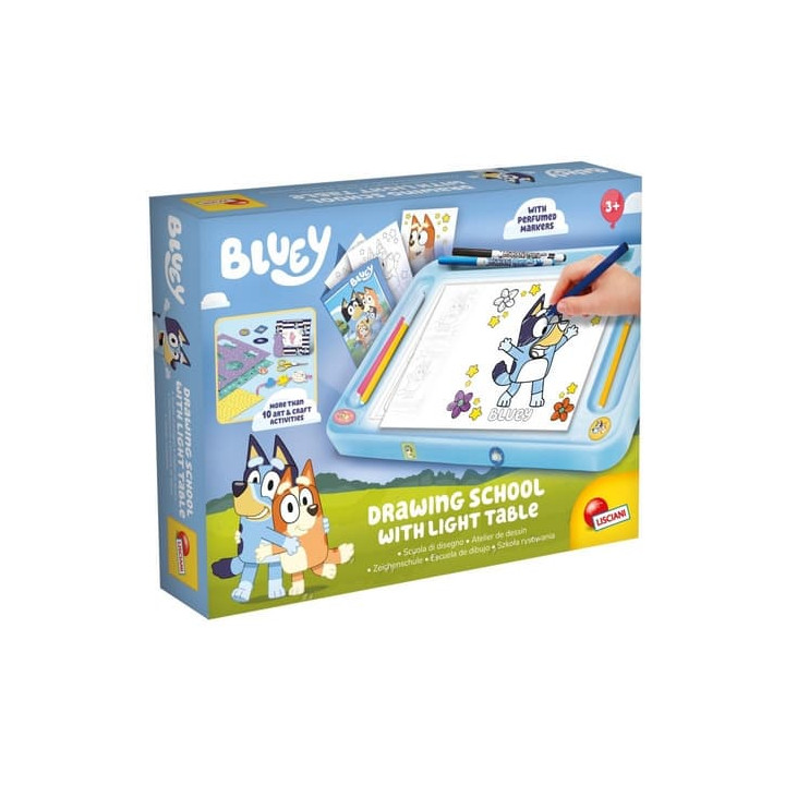 BLUEY škola kreslení s podsvícenou tabulí