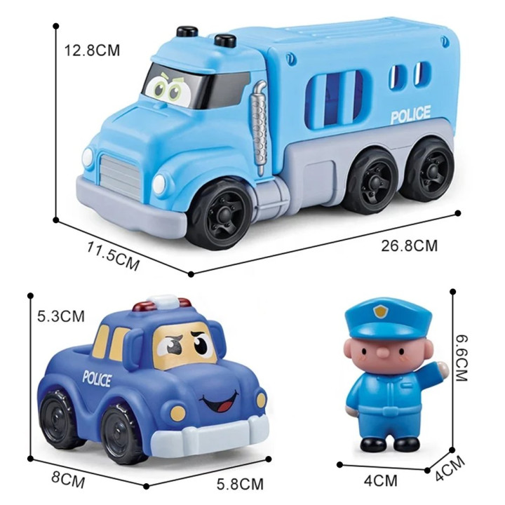 Bavytoy policejní truck s autíčky