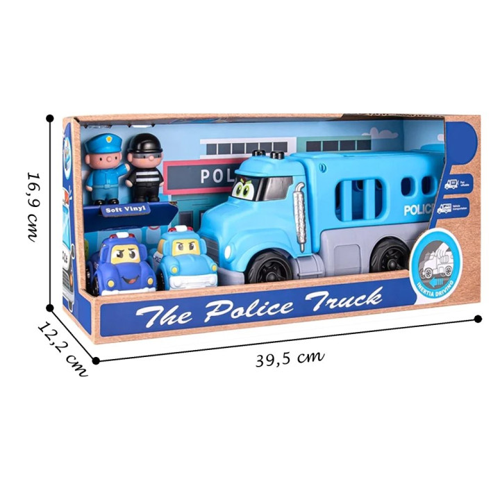 Bavytoy policejní truck s autíčky