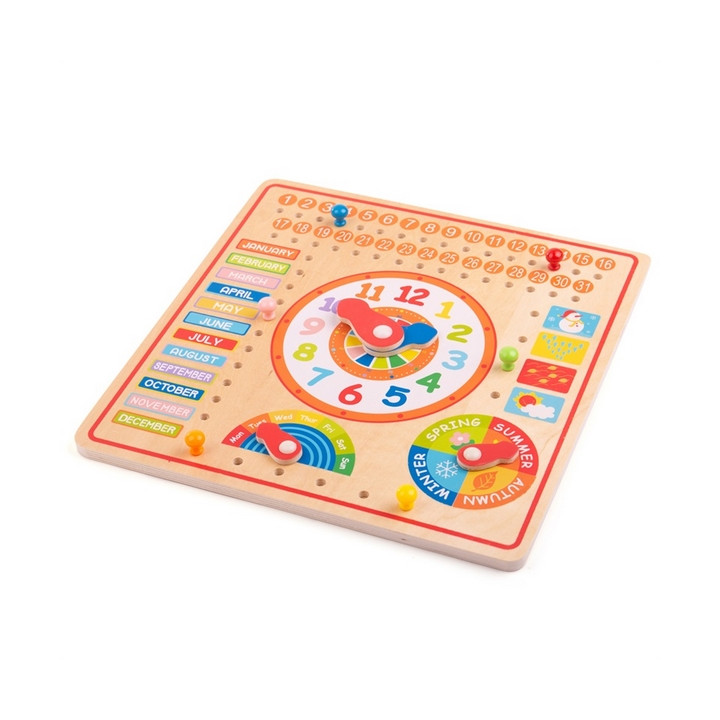Bigjigs Toys Kalendář s hodinami