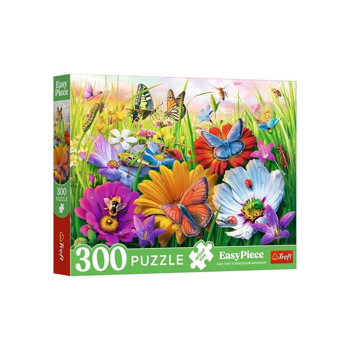 Puzzle Hmyz na louce 300dílků 60x40cm v krabici 34x26x5cm
