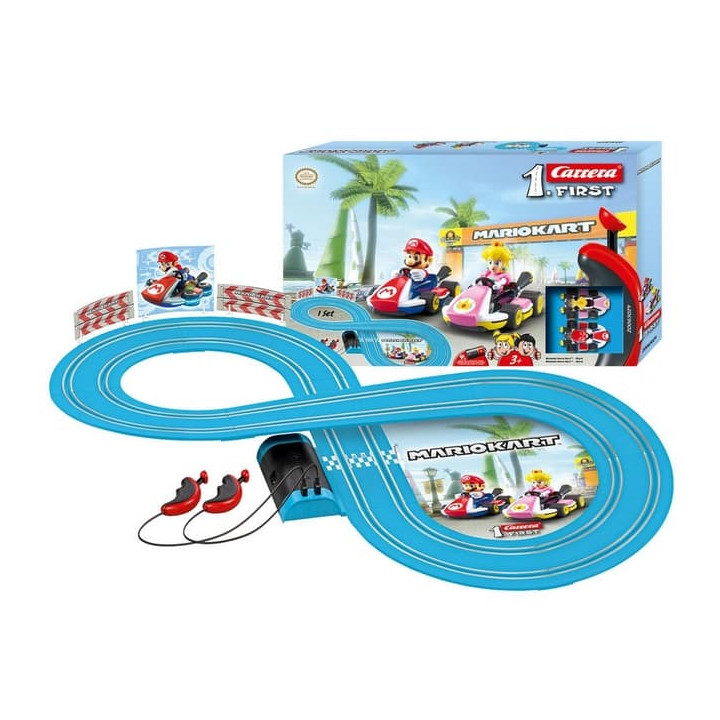 Autodráha Carrera First Mario Nintendo 2,4m plast +2 auta na baterie