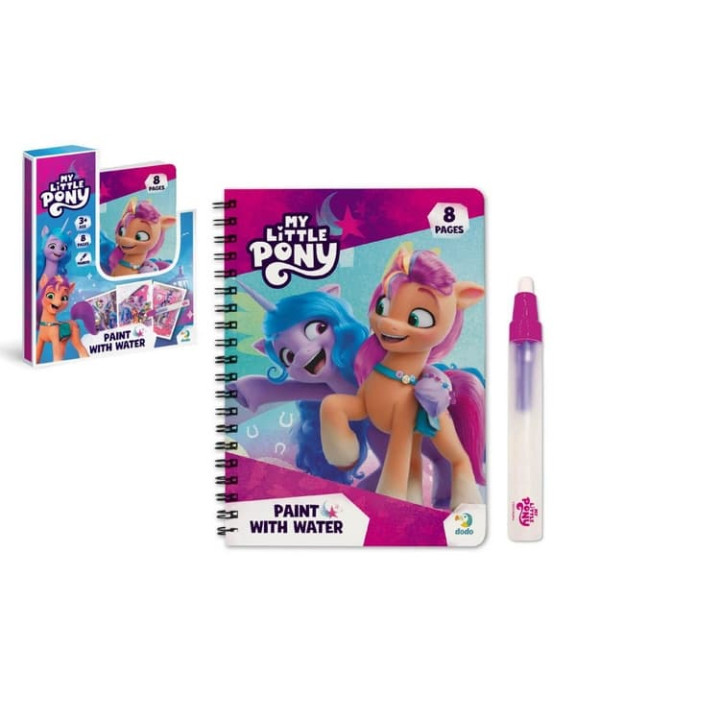 Kouzelné malování vodou My little pony omalovánky/blok + štětec