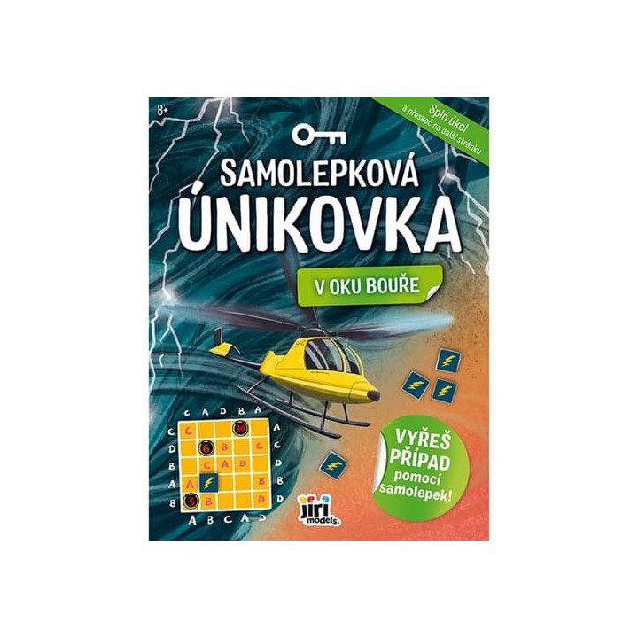 Samolepková únikovka V oku bouře 20x26cm CZ verze