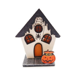 Halloween LED dekorativní dýňový dům
