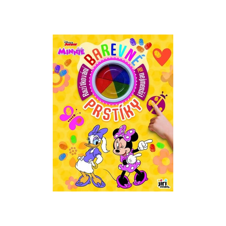 Sešit Barevné prstíky Minnie s prstovými barvami 23x30cm