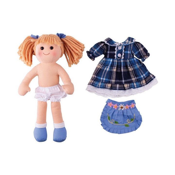 Bigjigs Toys Látková panenka Katie 34 cm