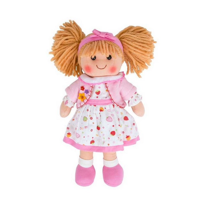 Bigjigs Toys Látková panenka Kelly 34 cm