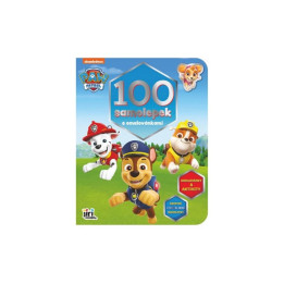 Samolepkový sešit 100 samolepek s omalovánkami Tlapoková patrola/Paw patrol 21,5x28cm