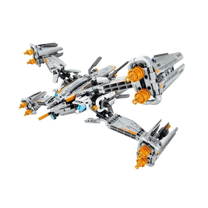 Stavebnice iM.MASTER vesmírná loď s mechanickým pohonem plast 1018 dílků v krabici 35x27x7cm