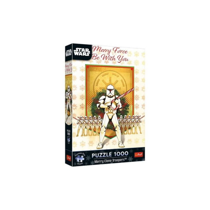 Puzzle Premium Plus: Star Wars - Veselá klonová jednotka 1000 dílků 48x68,3cm v krabici 27x40x6cm