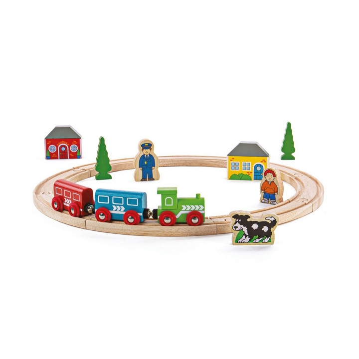 Bigjigs Rail Moje první vláčkodráha 20 dílů