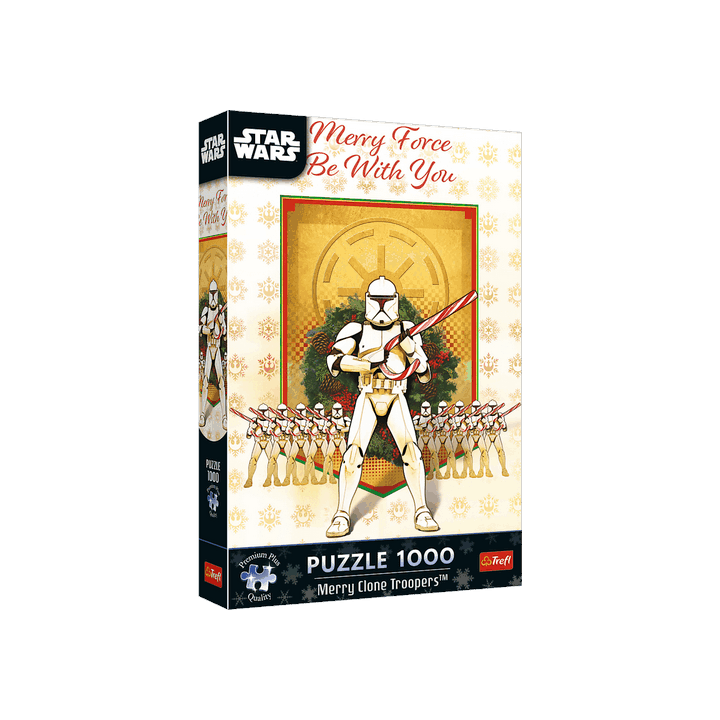 Puzzle Premium Plus: Star Wars - Veselá klonová jednotka 1000 dílků 48x68,3cm v krabici 27x40x6cm