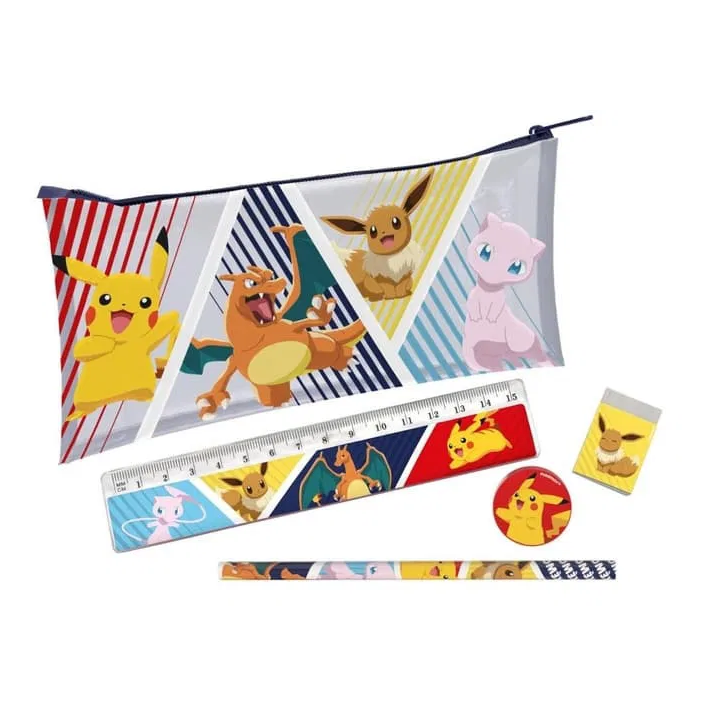 Penál Pokémon s doplňky plast 19x11cm