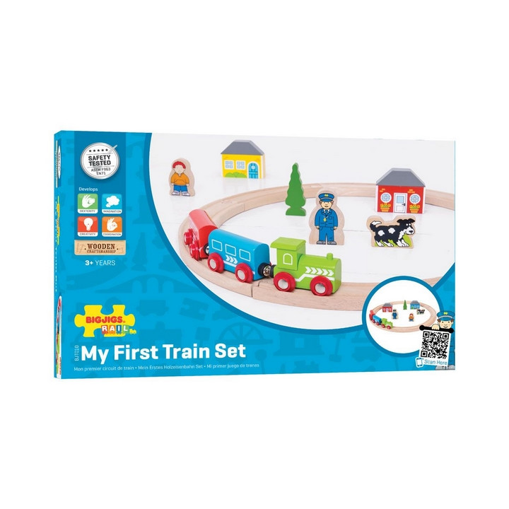Bigjigs Rail Moje první vláčkodráha 20 dílů