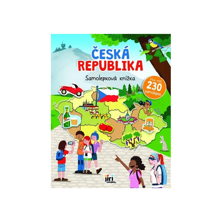 Velká samolepková knížka Česká republika 24x30,5cm