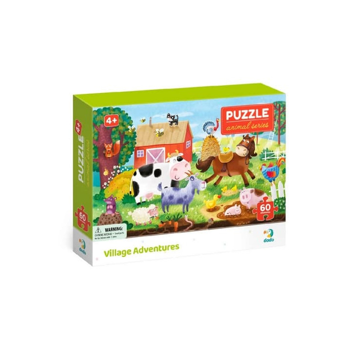 Puzzle Farma 32x23cm 60 dílků v krabičce