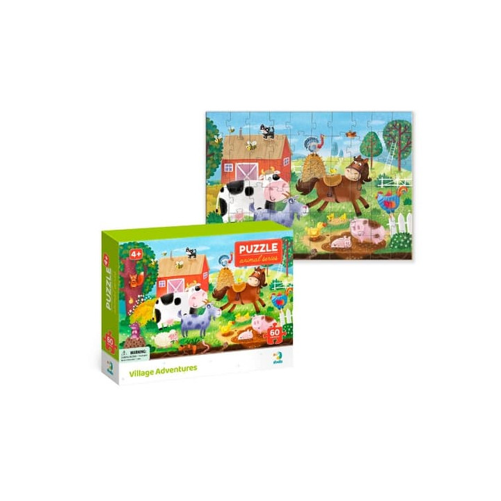 Puzzle Farma 32x23cm 60 dílků v krabičce